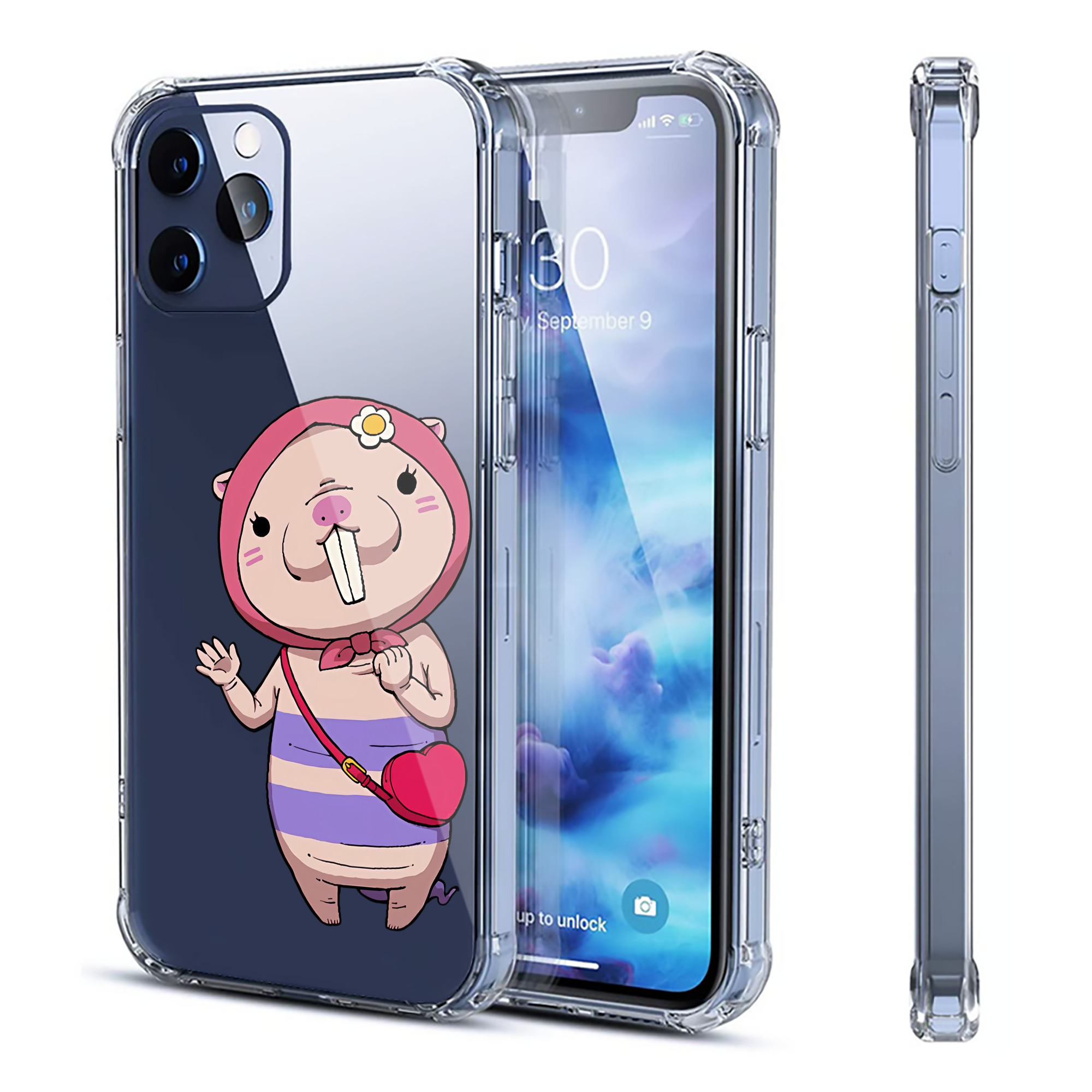（画像用） 妖怪ウォッチ Yo-kai Watch 【iPhone 12シリーズ対応】透明スマホケース（クリアソフトケース）